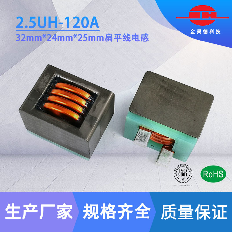 EQ3224-2.5UH 扁平线超大电流电感 额定电流170A 储能电源电感